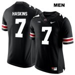 Men's NCAA Ohio State Buckeyes Dwayne Haskins #7 College Stitched Authentic Nike White Number Black Football Jersey AW20H41MN